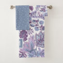 Recherche de et floral pourpre Monogramme