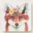 Recherche de renard dessous de verres Enfants