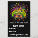 Suche nach maskerade flyer Mardi gras