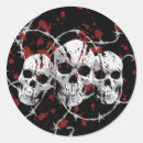 Recherche de crâne punk rock autocollants Musique