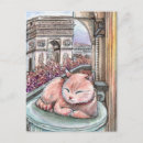 Recherche de relaxation cartes postales Chat