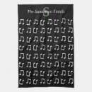 Recherche de note musique cuisine linges Noir et blanc