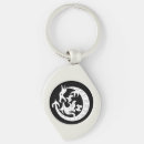 Recherche de dragon noir porteclés Noir et blanc