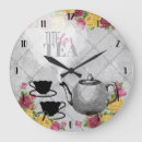 Recherche de tea cup horloges Flowers