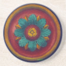 Recherche de rosette dessous de verres Turquoise