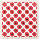 Suche nach mohnblumen untersetzer Rot