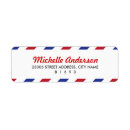 Suche nach luftpost rücksende aufkleber Retro