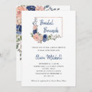 Suche nach blush bridal shower einladungen Marineblau