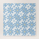 Recherche de floral japonais puzzles Bleu