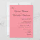 Recherche de rose de corail invitations Monogramme