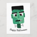 Recherche de monstres mignons cartes postales Frankenstein