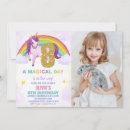 Recherche de 8ème invitations De la licorne