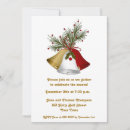 Recherche de blanc et or noël invitations Cloches