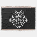 Suche nach schwarzer wolf decken Schwarz weiß