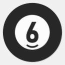 Recherche de boule huit autocollants Noir