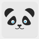 Recherche de visage de panda autocollants Animal