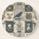 Recherche de corbeau dessous de verres Floral