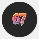 Recherche de numéro six autocollants 67 mème
