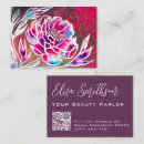 Recherche de dahlia rose cartes visite Aquarelle