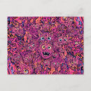 Recherche de psychedelique cartes postales De chat