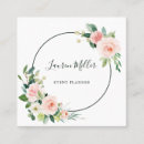 Recherche de floral rose cartes visite Maquilleur