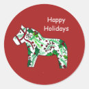 Recherche de dessin de cheval autocollants Noël