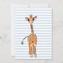 Recherche de girafe de bande dessinée cartes postales Illustration