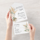 Recherche de pampa mariage invitations Boho