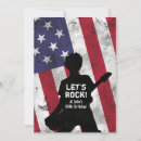 Recherche de rock and roll anniversaire invitations Guitariste