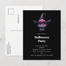 Recherche de chat noir halloween invitations Éffrayant