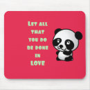 Suche nach panda liebe mousepads Niedlich