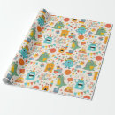Recherche de monstres mignons papier cadeau Moderne