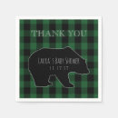 Recherche de bûcheron serviettes Baby shower