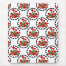 Recherche de coquelicots tapis souris Rouge