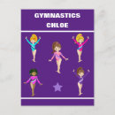 Recherche de gymnaste cartes postales Girl