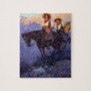 Recherche de cheval vintage puzzles Ouest
