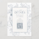 Recherche de dusty blue floral invitations Moderne élégant