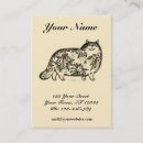 Recherche de chat drôle cartes visite Amoureux des chats