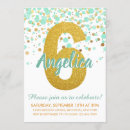 Suche nach mint green einladungen Glitzer