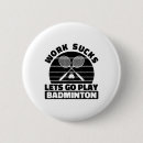 Recherche de raquette badminton badges Passionné de badminton