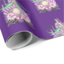 Recherche de motif de coquillages papier cadeau Violet