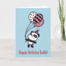 Recherche de panda anniversaire cartes Ballons