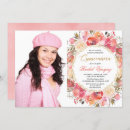 Recherche de quinceanera corail invitations Élégant