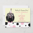 Recherche de premier de hibou anniversaire invitations Fête d'anniversaire
