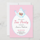 Recherche de floral tea party invitations Élégante