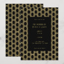 Recherche de art deco mariage invitations Élégant