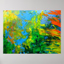 Recherche de vert bleu orange art Contemporain