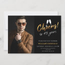 Recherche de 45 ans invitations Noir et or