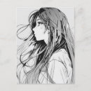 Suche nach manga anime postkarten Frau