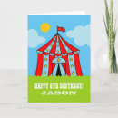 Recherche de tente cirque vœux cartes Enfants